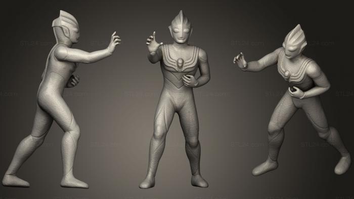 Figurines simple (Ultraman Toy, STKPR_1334) 3D models for cnc
